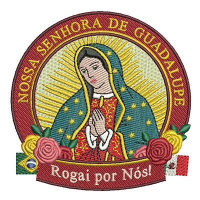 Matriz de matriz Matriz De Bordado Escudo Nossa Sra De Guadalupe